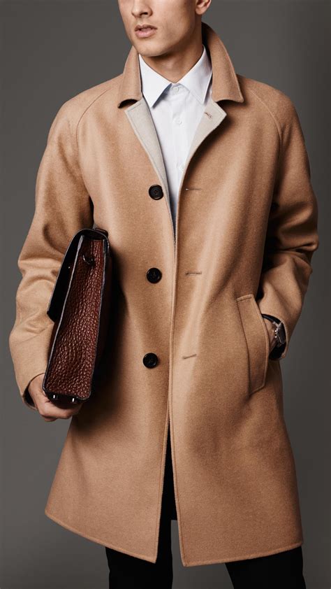 burberry cashmere car coat dark camel|Burberry Cashmere Coats and Jackets for Men .